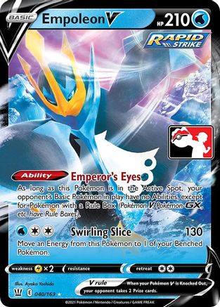 Image of Empoleon V 040  - Holofoil Prize Pack Series Cards - Ultra Rare