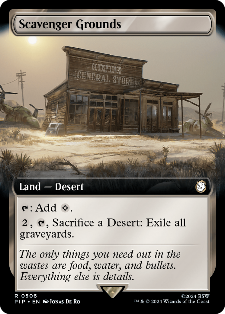 Image of Scavenger Grounds (Extended Art) (PIP-506) - Fallout: (Extended Art) Foil