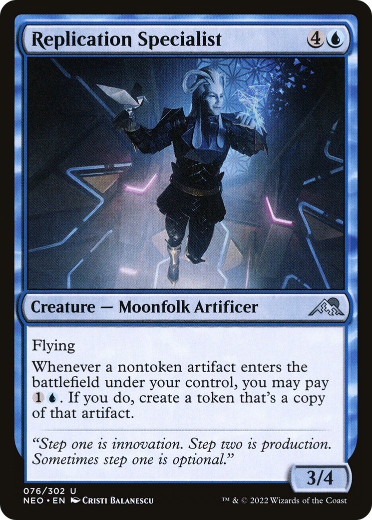 Image of Replication Specialist (NEO-076) - Kamigawa: Neon Dynasty Foil