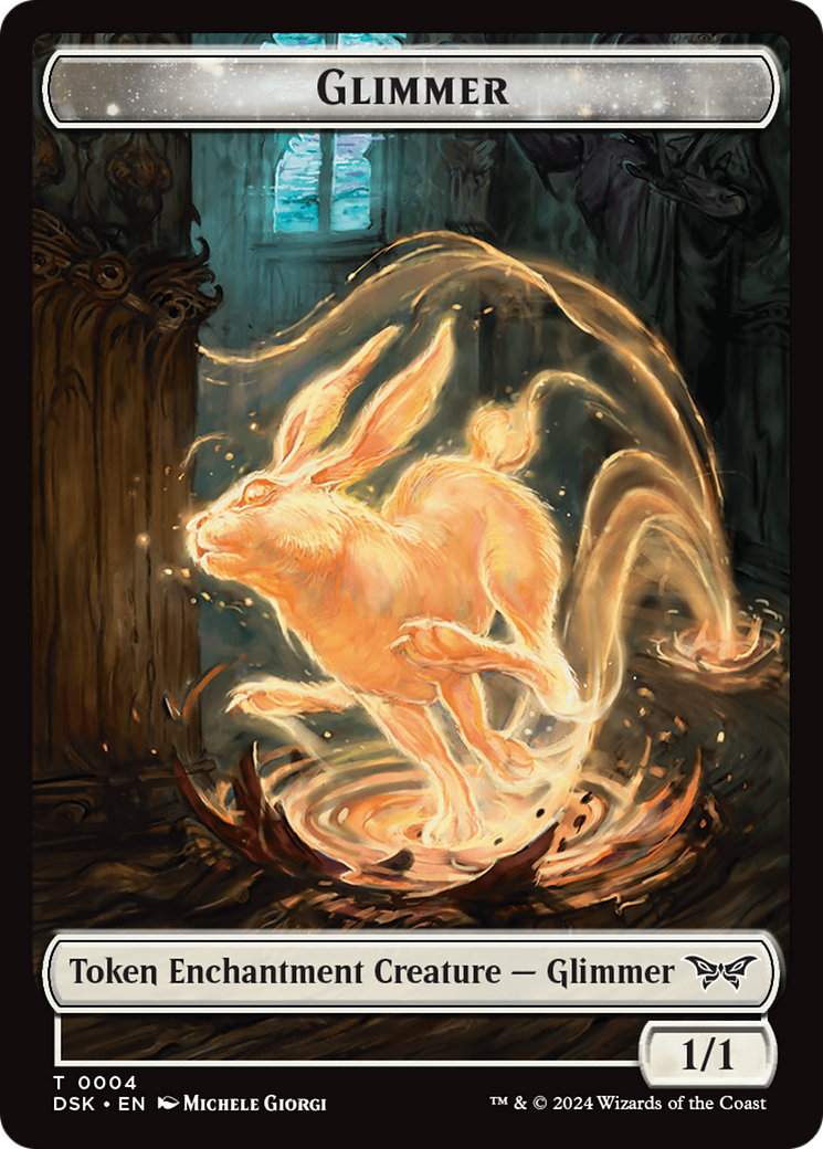 Image of Glimmer Token (DSK-004) - Duskmourn: House of Horror Tokens Foil