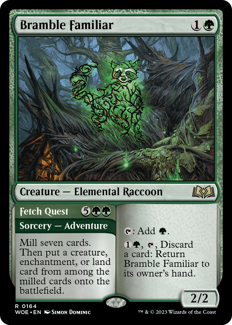 Image of Bramble Familiar (WOE-164) - Wilds of Eldraine