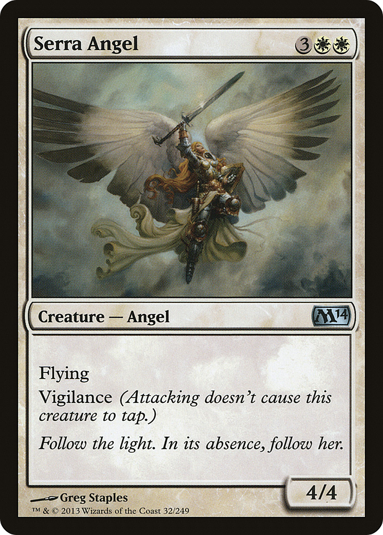 Image of Serra Angel (M14-032) - Magic 2014