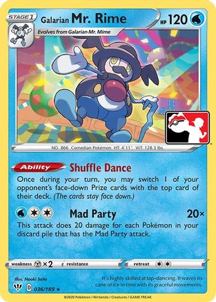 Image of Galarian Mr. Rime 036  - Holofoil Prize Pack Series Cards - Rare