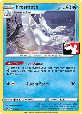 Image of Frosmoth 064  Prize Pack Series Cards - Rare