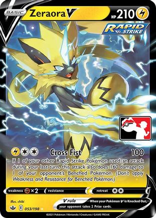 Image of Zeraora V 053  - Holofoil Prize Pack Series Cards - Ultra Rare