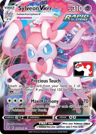 Image of Sylveon VMAX 075  - Holofoil Prize Pack Series Cards - Ultra Rare