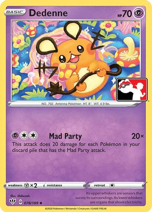 Image of Dedenne 078  Prize Pack Series Cards - Uncommon