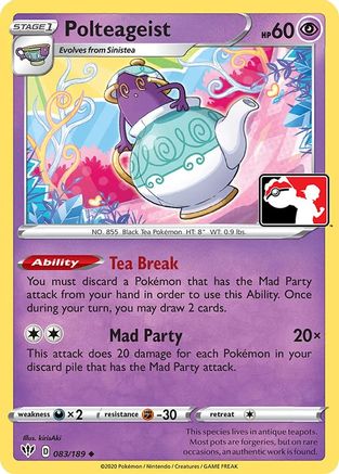 Image of Polteageist 083  - Holofoil Prize Pack Series Cards - Uncommon