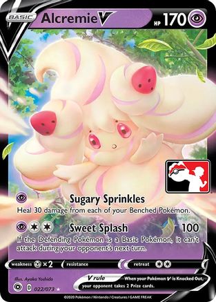 Image of Alcremie V 022  - Holofoil Prize Pack Series Cards - Ultra Rare