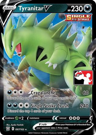 Image of Tyranitar V 097  - Holofoil Prize Pack Series Cards - Ultra Rare