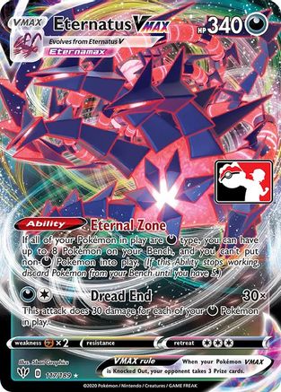 Image of Eternatus VMAX 117  - Holofoil Prize Pack Series Cards - Ultra Rare