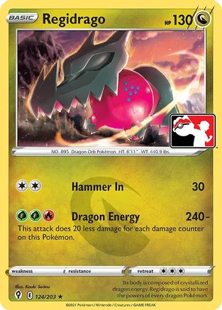 Image of Regidrago 124/203  Prize Pack Series Cards - Rare