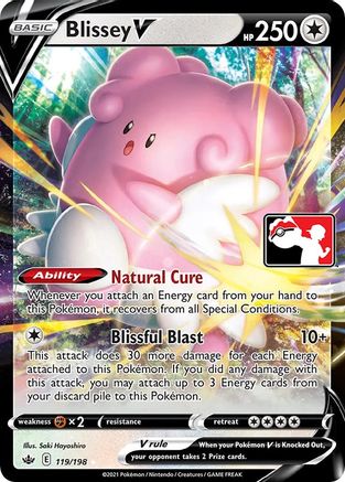 Image of Blissey V 119  - Holofoil Prize Pack Series Cards - Ultra Rare