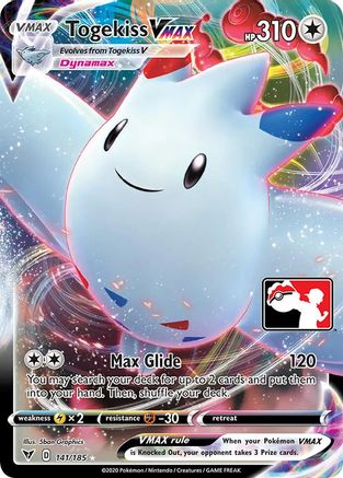 Image of Togekiss VMAX 141  - Holofoil Prize Pack Series Cards - Ultra Rare