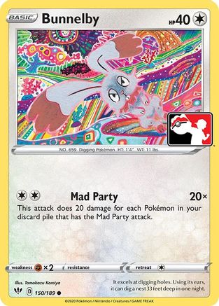 Image of Bunnelby 150  - Holofoil Prize Pack Series Cards - Common