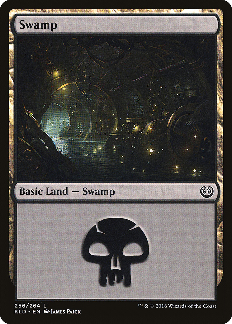 Image of Swamp (256) (KLD-256) - Kaladesh Foil