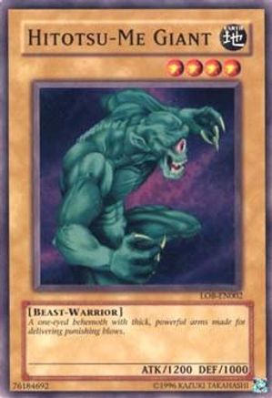 Image of Hitotsu-Me Giant (LOB-EN002) - Legend of Blue Eyes White Dragon (Worldwide English) Unlimited