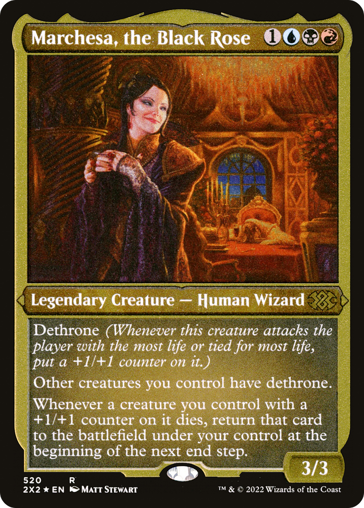 Image of Marchesa, the Black Rose (2X2-520) - Double Masters 2022 Foil