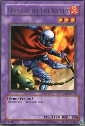 Image of Charubin the Fire Knight (LOB-EN015) - Legend of Blue Eyes White Dragon (Worldwide English) Unlimited