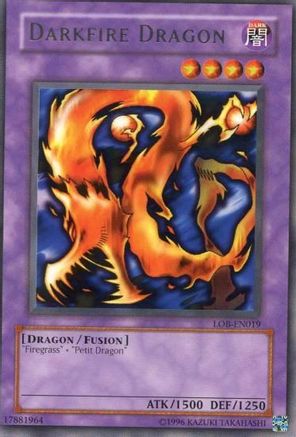 Image of Darkfire Dragon (LOB-EN019) - Legend of Blue Eyes White Dragon (Worldwide English) Unlimited