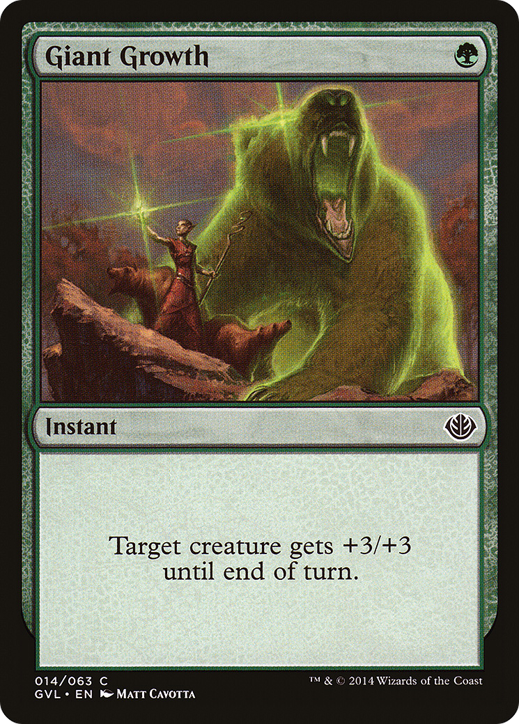 Image of Giant Growth (Garruk vs Liliana) (DD3-) - Duel Decks Anthology: Garruk vs. Liliana