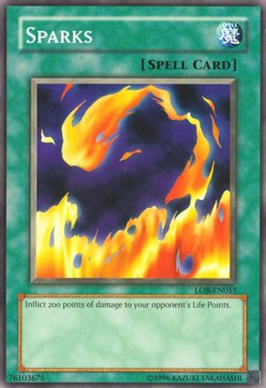 Image of Sparks (LOB-EN055) - Legend of Blue Eyes White Dragon (Worldwide English) Unlimited