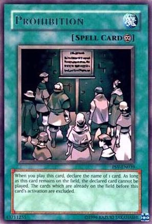 Image of Prohibition (PSV-EN039) - Pharaoh's Servant (Worldwide English) Unlimited