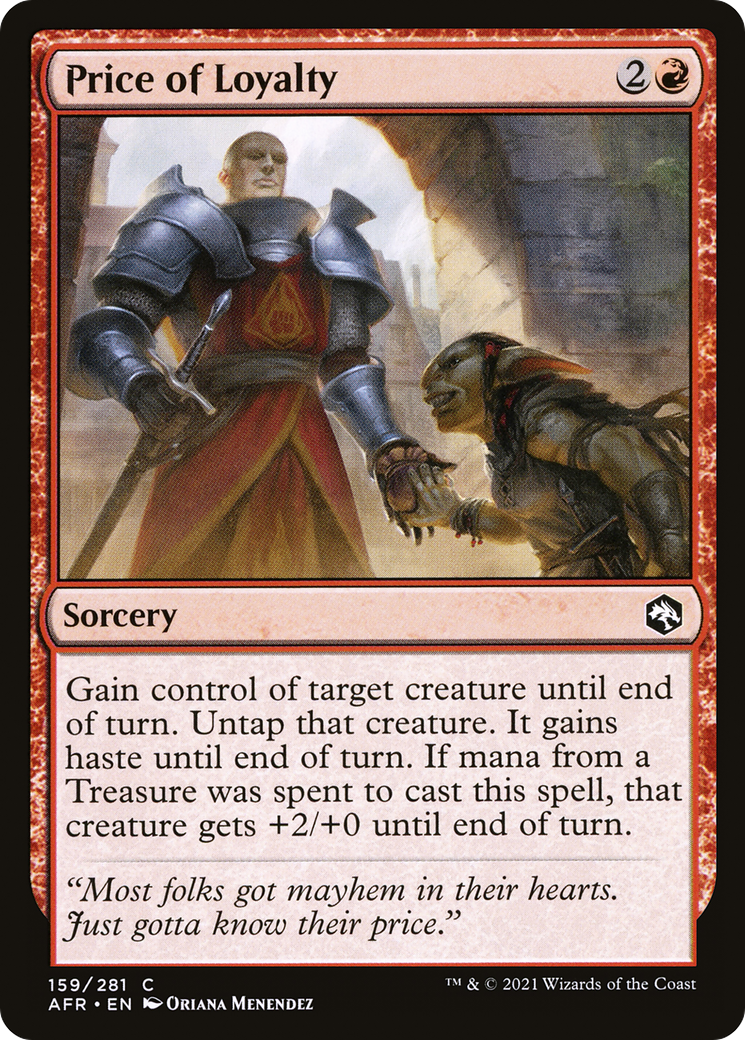 Image of Price of Loyalty (AFR-159) - Adventures in the Forgotten Realms Foil