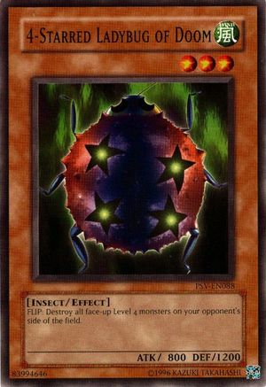 Image of 4-Starred Ladybug of Doom (PSV-EN088) - Pharaoh's Servant (Worldwide English) Unlimited