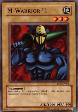 Image of M-Warrior #1 (LOB-EN076) - Legend of Blue Eyes White Dragon (Worldwide English) Unlimited