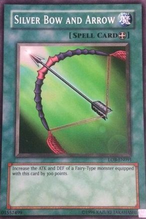 Image of Silver Bow and Arrow (LOB-EN091) - Legend of Blue Eyes White Dragon (Worldwide English) Unlimited