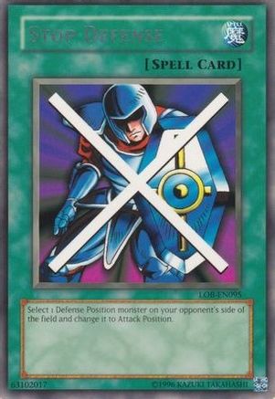 Image of Stop Defense (LOB-EN095) - Legend of Blue Eyes White Dragon (Worldwide English) Unlimited