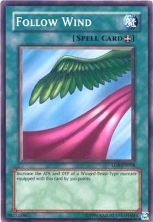 Image of Follow Wind (LOB-EN098) - Legend of Blue Eyes White Dragon (Worldwide English) Unlimited