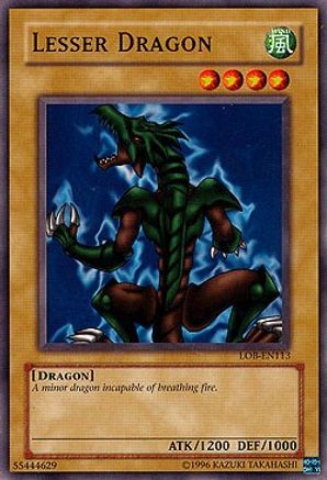 Image of Lesser Dragon (LOB-EN113) - Legend of Blue Eyes White Dragon (Worldwide English) Unlimited