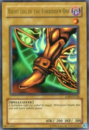 Image of Right Leg of the Forbidden One (LOB-EN120) - Legend of Blue Eyes White Dragon (Worldwide English) Unlimited