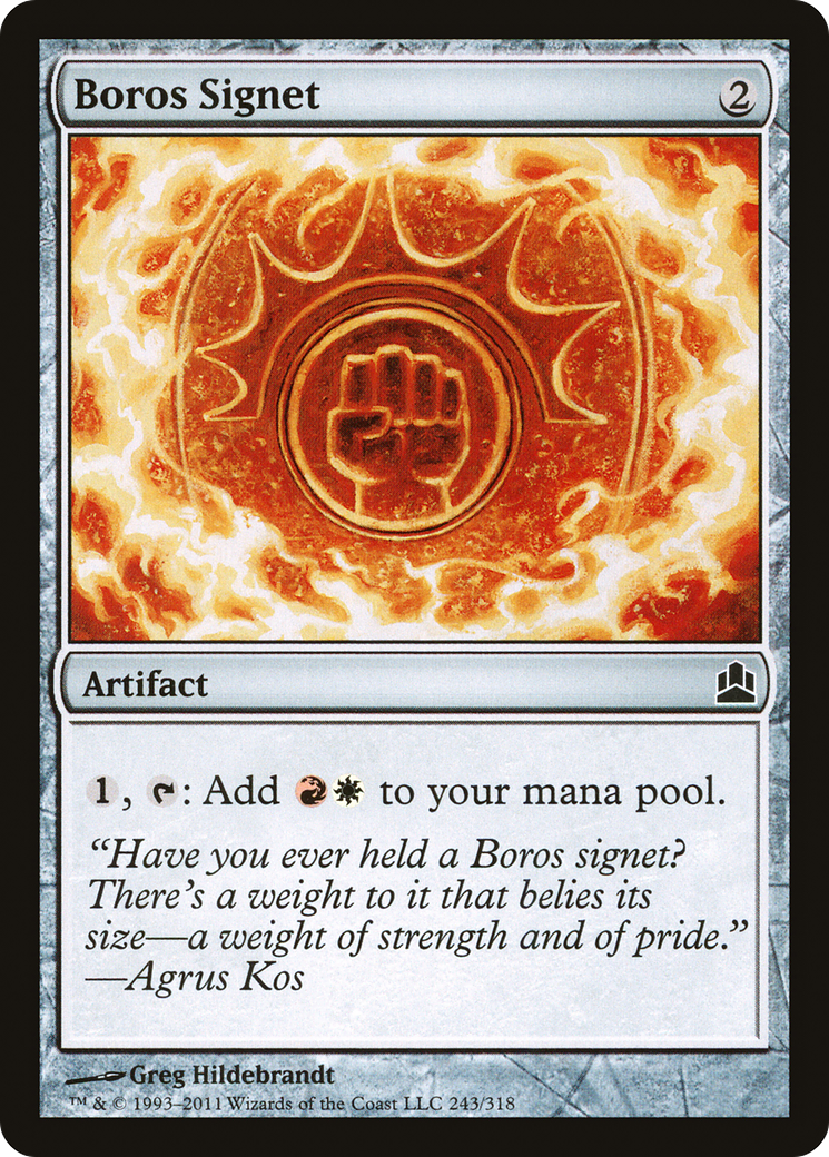 Image of Boros Signet (CMD-243) - Commander 2011