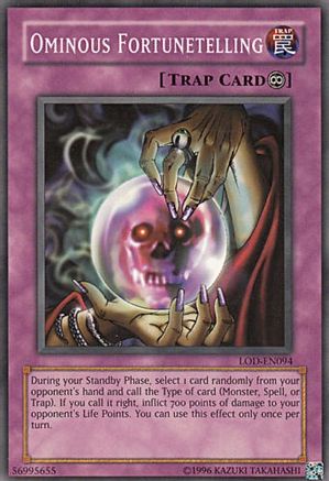 Image of Ominous Fortunetelling (LOD-EN094) - Legacy of Darkness (Worldwide English) Unlimited