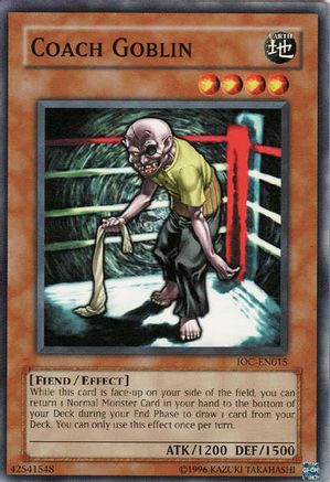 Image of Coach Goblin (IOC-EN015) - Invasion of Chaos (Worldwide English) Unlimited