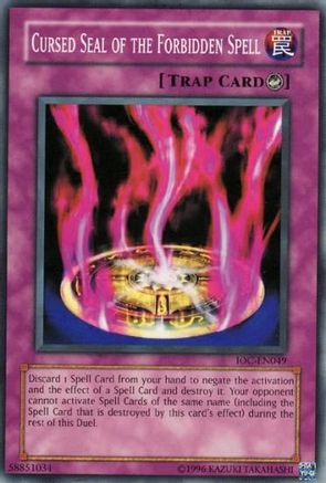 Image of Cursed Seal of the Forbidden Spell (IOC-EN049) - Invasion of Chaos (Worldwide English) Unlimited