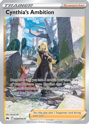 Image of Cynthia's Ambition GG60/GG70  - Holofoil Crown Zenith Galarian Gallery - Ultra Rare