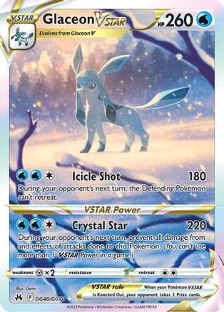 Image of Glaceon VSTAR GG40/GG70  - Holofoil Crown Zenith Galarian Gallery - Ultra Rare