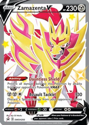 Image of Zamazenta V (Shiny) SWSH293  - Holofoil SWSH Sword & Shield Promo Cards - Promo