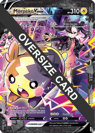 Image of Morpeko V-Union (SWSH287-290) SWSH290  - Holofoil Jumbo Cards - Promo