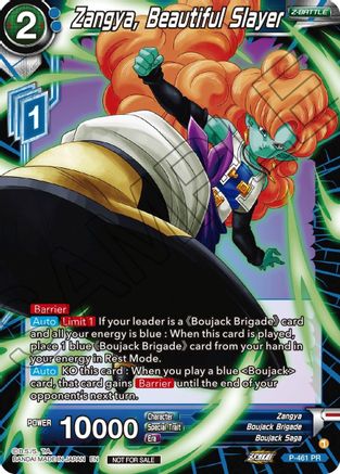 Image of Zangya, Beautiful Slayer (Z03 Dash Pack) (P-461) - Promotion Cards Foil
