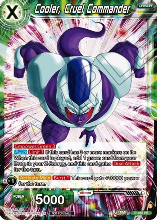 Image of Cooler, Cruel Commander (Z03 Dash Pack) (P-465) - Promotion Cards Foil