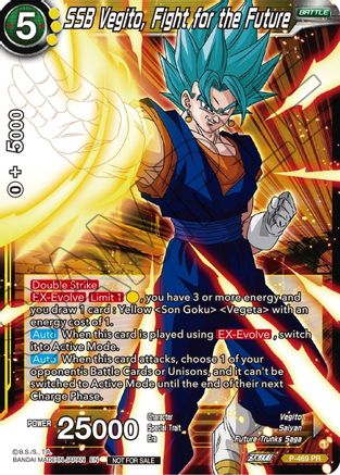 Image of SSB Vegito, Fight for the Future (Z03 Dash Pack) (P-469) - Promotion Cards Foil