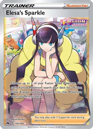 Image of Elesa's Sparkle (Full Art) 147/159  - Holofoil Crown Zenith - Ultra Rare