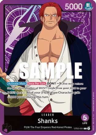 Image of Shanks (ST05-001) - Starter Deck 5: Film Edition Foil