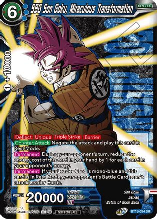 Image of SSG Son Goku, Miraculous Transformation (Championship 2022 Celebration Pack) (BT16-024) - Promotion Cards Foil