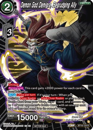 Image of Demon God Demigra, Begrudging Ally (Championship 2022 Zenkai Selection Pack) (BT18-124) - Promotion Cards Foil